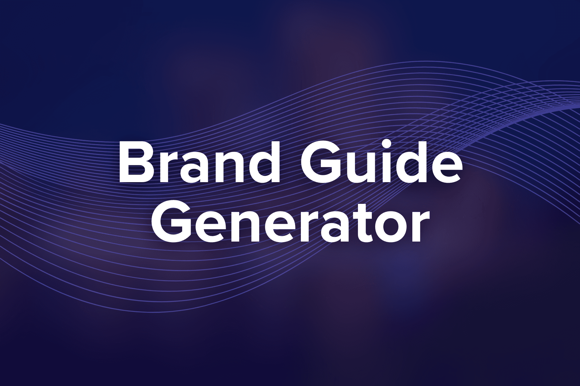 Brand Guide Generator