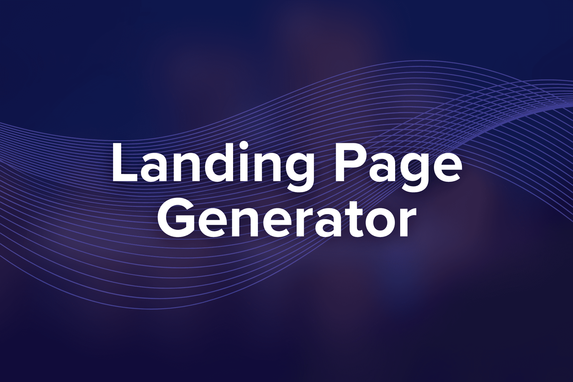 Landing Page Generator