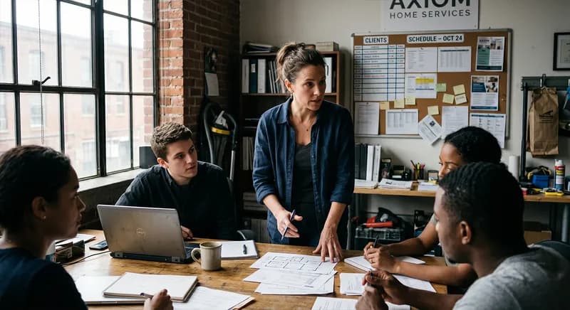 Home service business owner on the job โ Outbound drives the leads so they can focus on the work