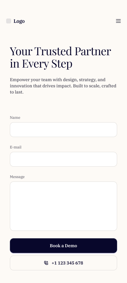 Mobile Landing Page 3
