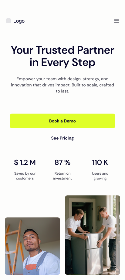 Mobile Landing Page 4